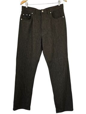 Hugo Boss Alabama Brown Wool Blend Straight Leg Men’s Pants, Sz 34x36